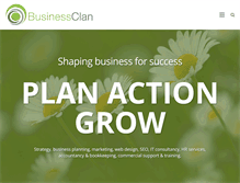 Tablet Screenshot of businessclan.com